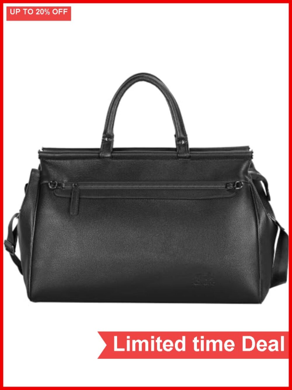 PU Leather Travel Duffel Bag with Shoulder Strap Large Carry On Overnight Bag